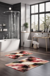 Mijölnir Juego de alfombrillas de baño CT-5013 de 2 piezas Multicolor